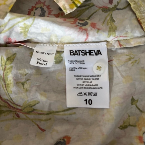 NWT Batsheva x Laura Ashley Grace Blouse in Witton Floral Sz 10 - Picture 11 of 15
